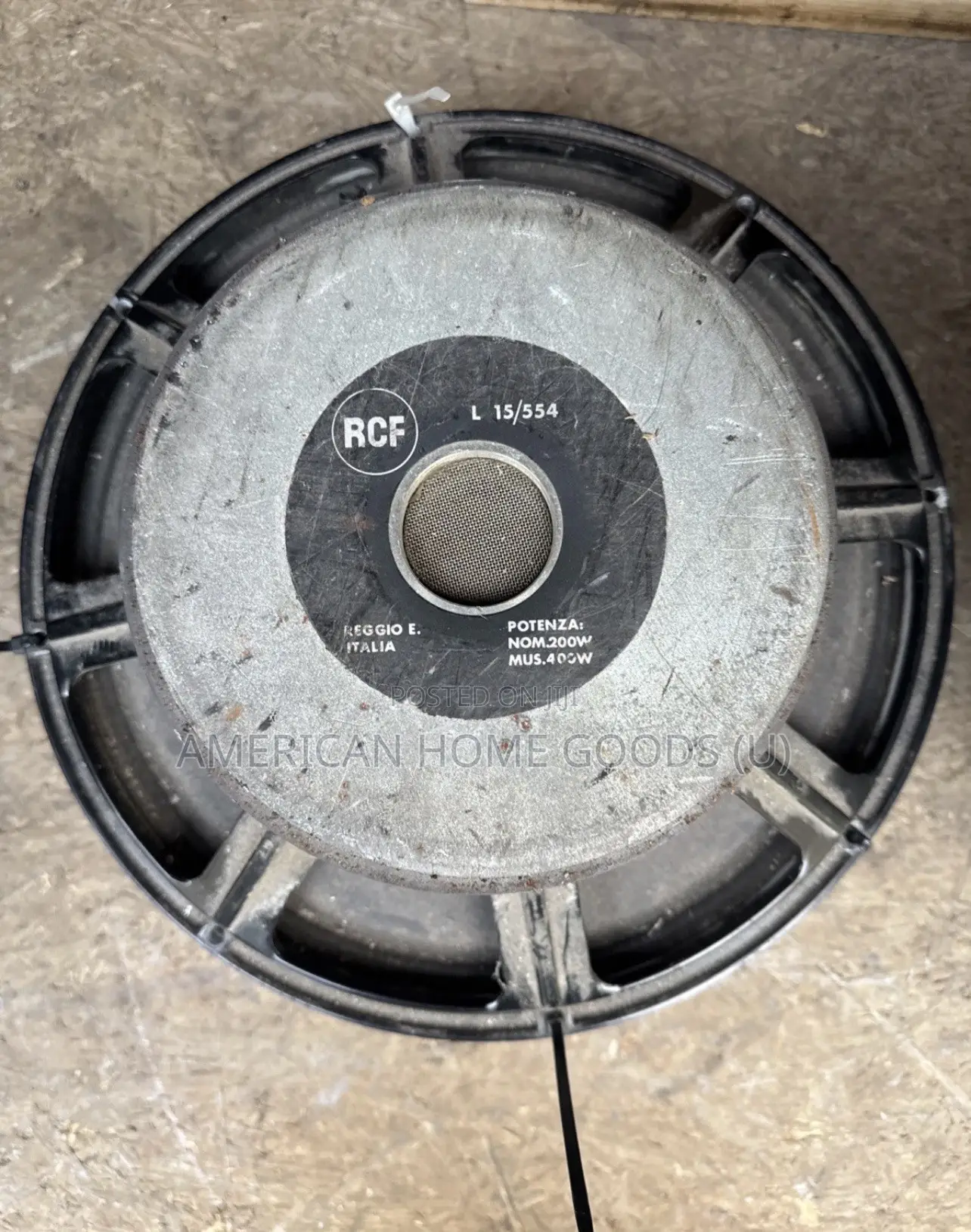 PAIR RCF L15-554 15" Subwoofer Woofer Speaker - Original 8 Ohm