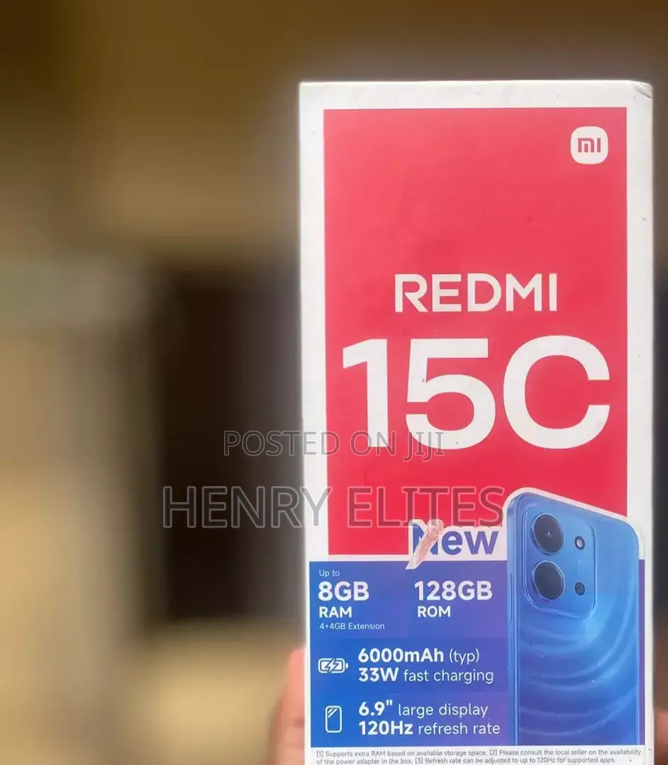 New Xiaomi Redmi 15C 4G 128 GB Black
