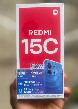 New Xiaomi Redmi 15C 4G 128 GB Black