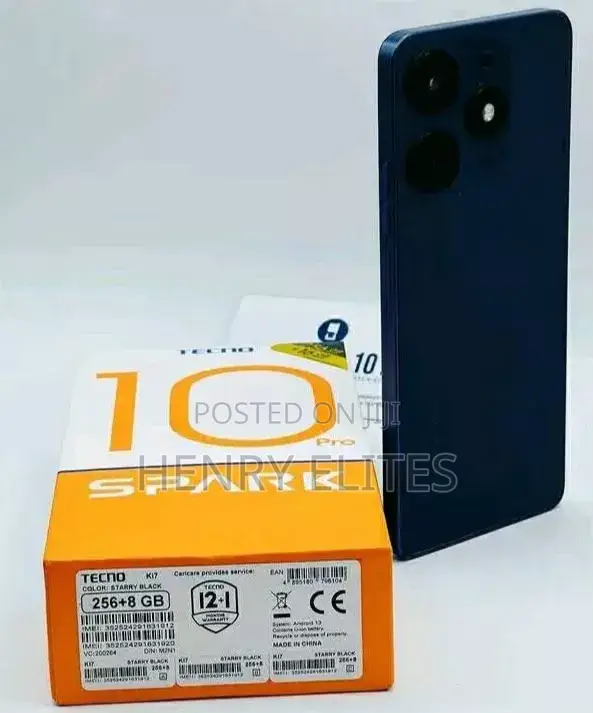 New Tecno Spark 10 Pro 256 GB Black