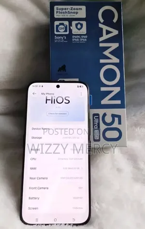 New Tecno Camon 50 Ultra 512 GB Black