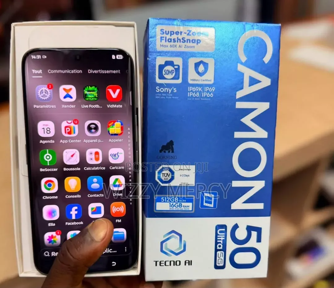 New Tecno Camon 50 Ultra 512 GB Black