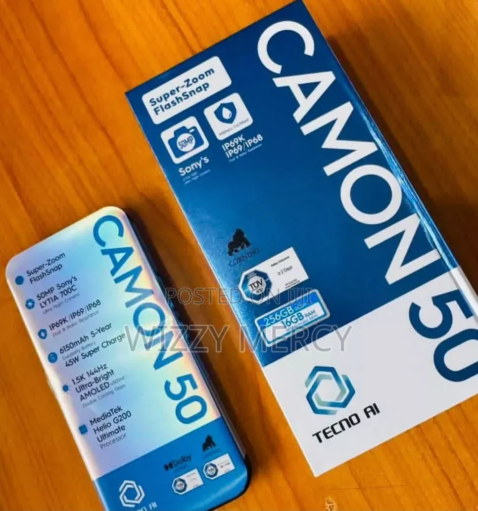 New Tecno Camon 50 Pro 256 GB Silver