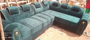6 Seater L Shaped Connector Sofa Readily Available