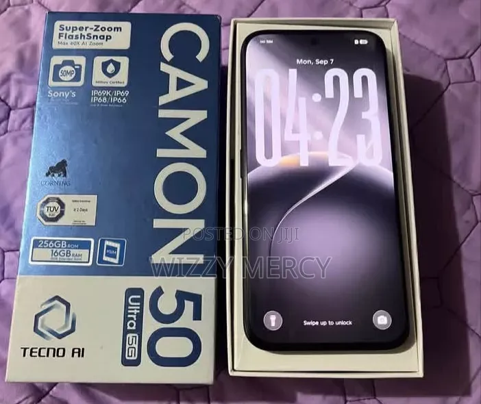 New Tecno Camon 50 Ultra 256 GB Black