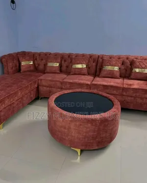 L Shaped Sofa Readily Available Velvet Fabrics