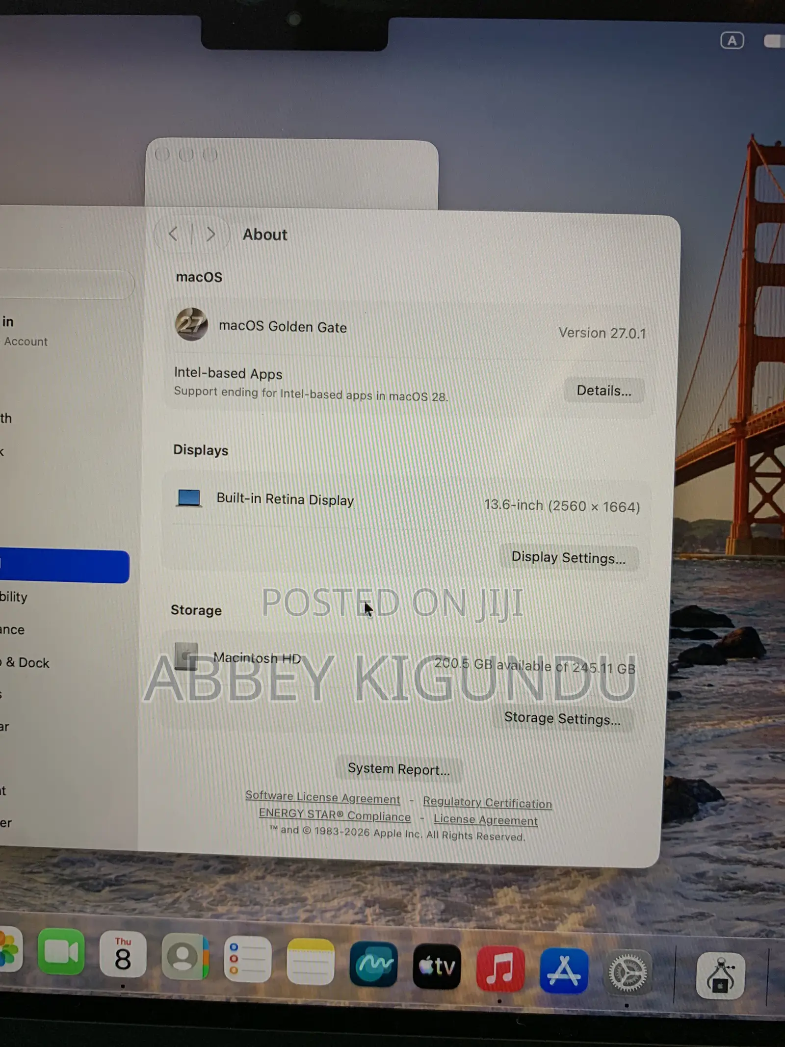 Laptop Apple MacBook Air 2024 M3 8GB Apple M3 SSD 256GB