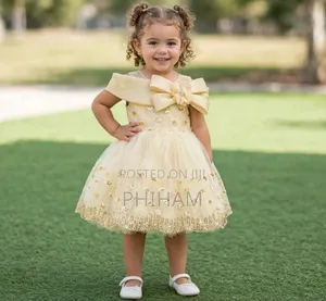 Kids/Girls Gold Party Dress