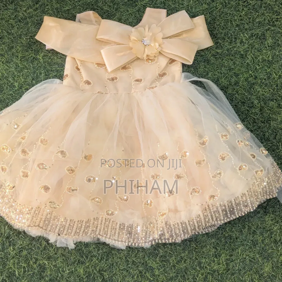 Kids/Girls Gold Party Dress