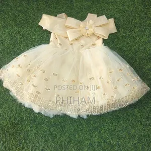 Kids/Girls Gold Party Dress