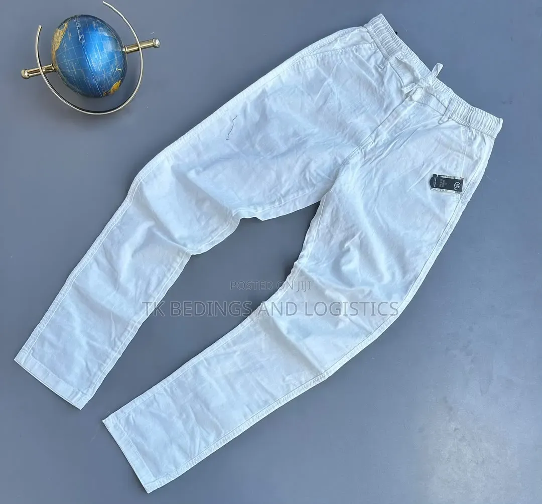 Men Linen Casual Pants