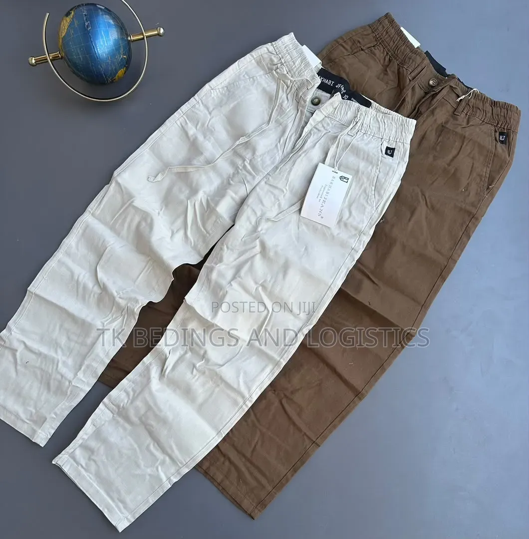Men Linen Casual Pants