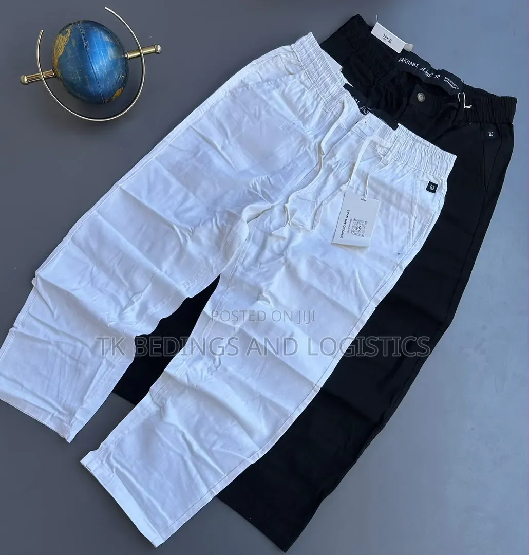 Men Linen Casual Pants