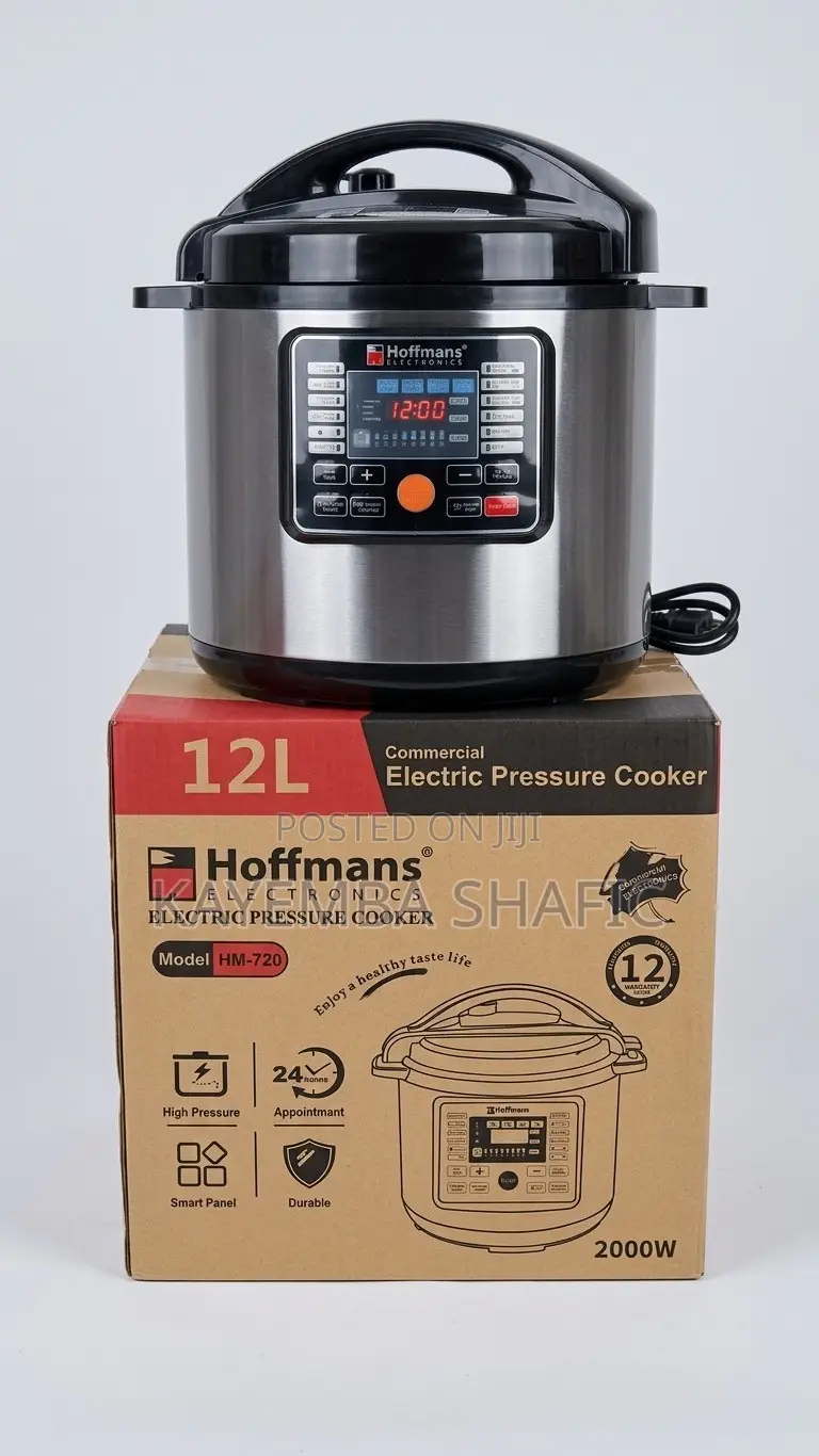 Hoffmans 12L Commercial Electric Pressure Cooker 2000W HM-720
