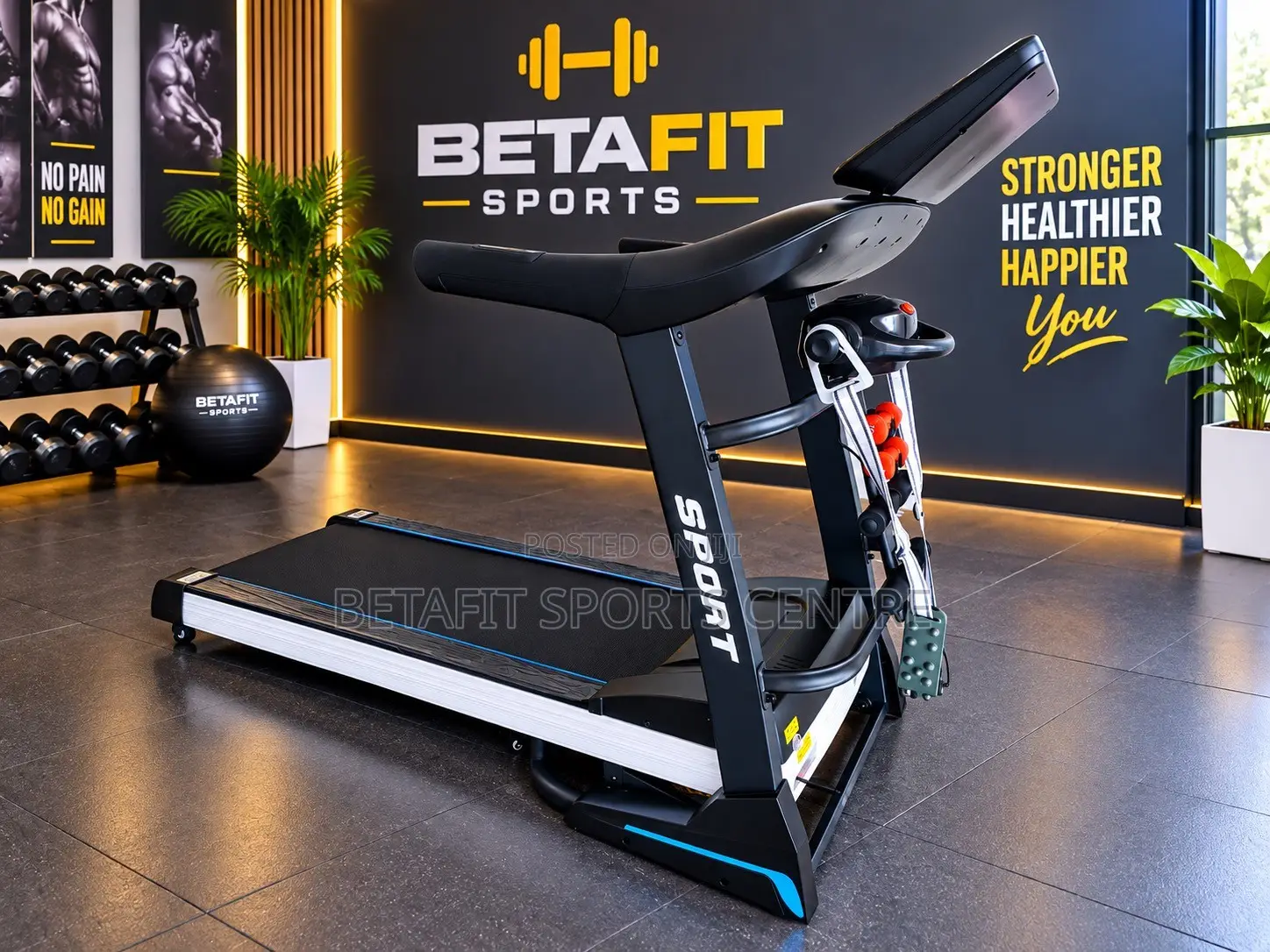 Multifunctional Motorized Treadmill (Commercial Size)