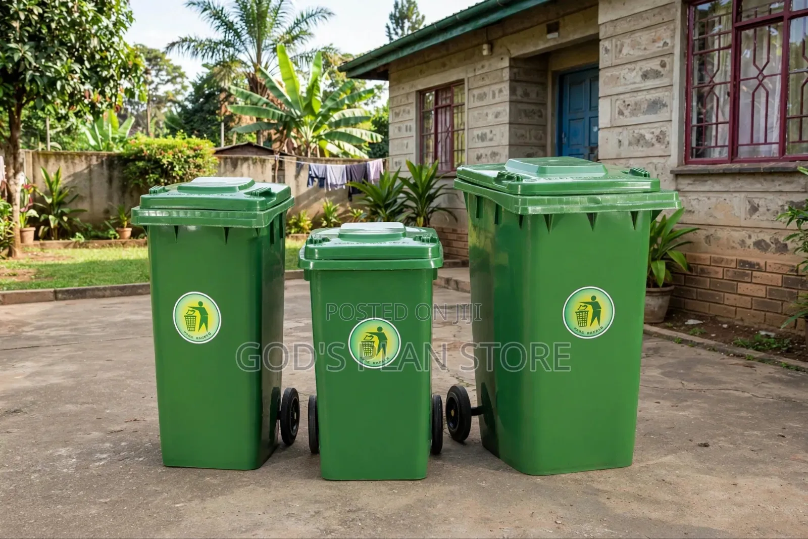 Refuse 120litres Plastic Dust Bins Plastic Dust Bins