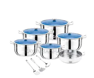 Duo Le Bao 14-Piece Heavy Stainless Steel Cookware Set (30-38cm)