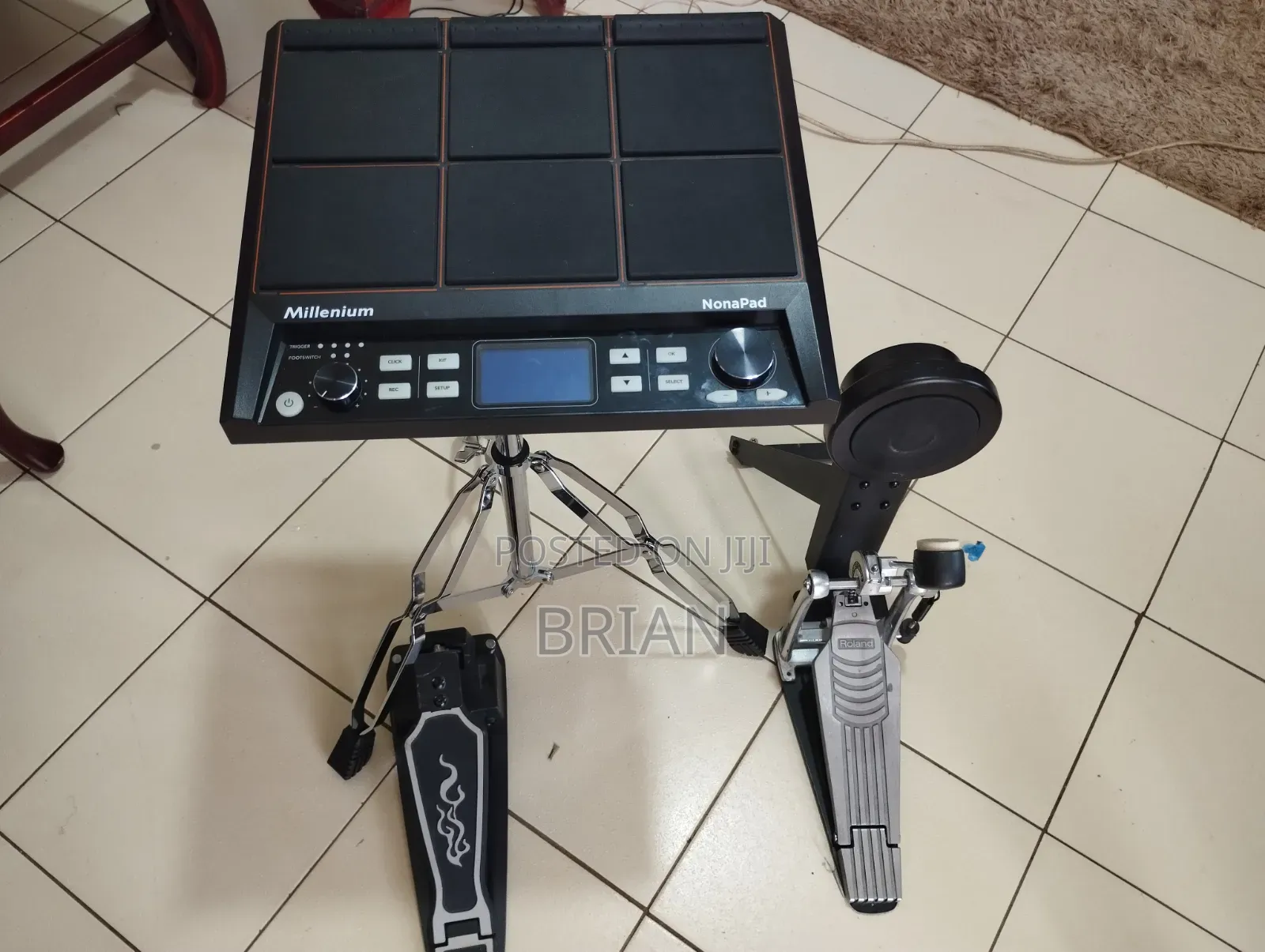 Millennium Drum Pad Plus All Pedals