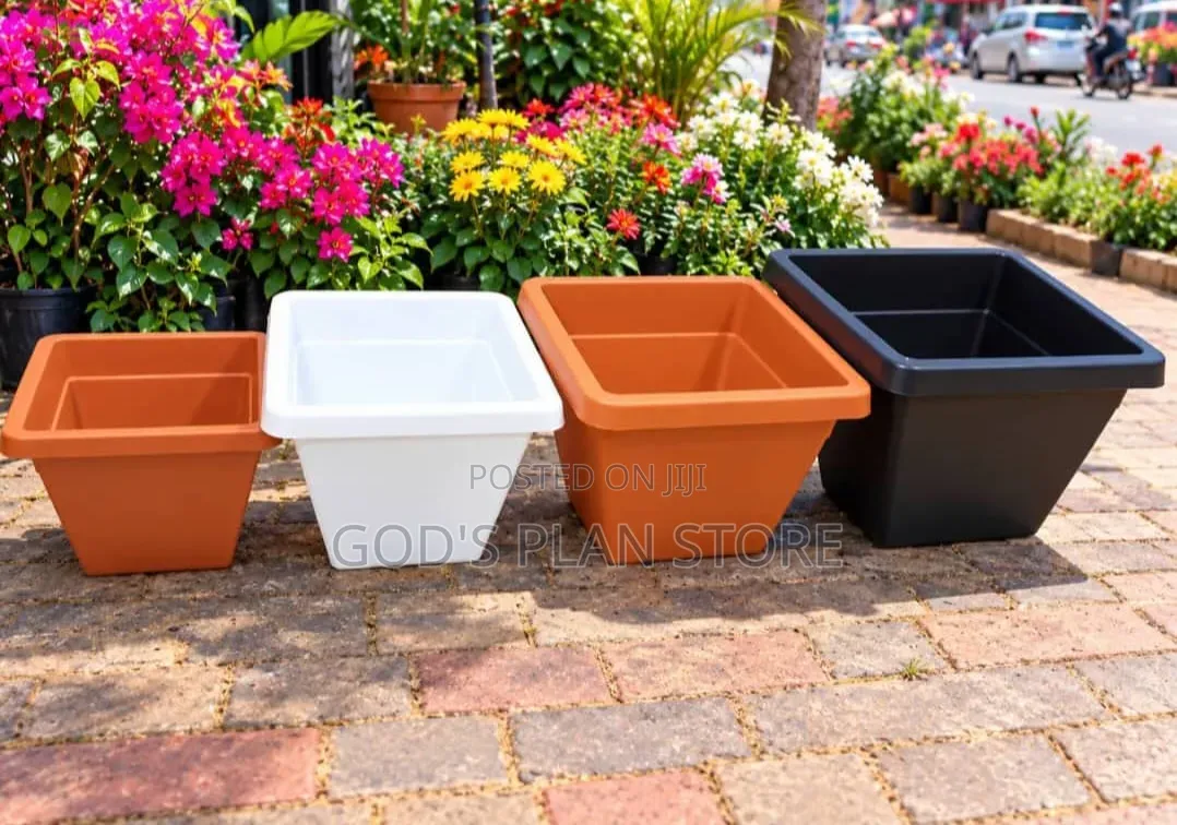 Home Outside Plastic Flower Pots Plastic Flower Pots
