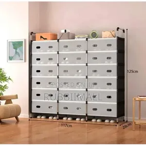 3 Column Shoe Rack 6 Tiers