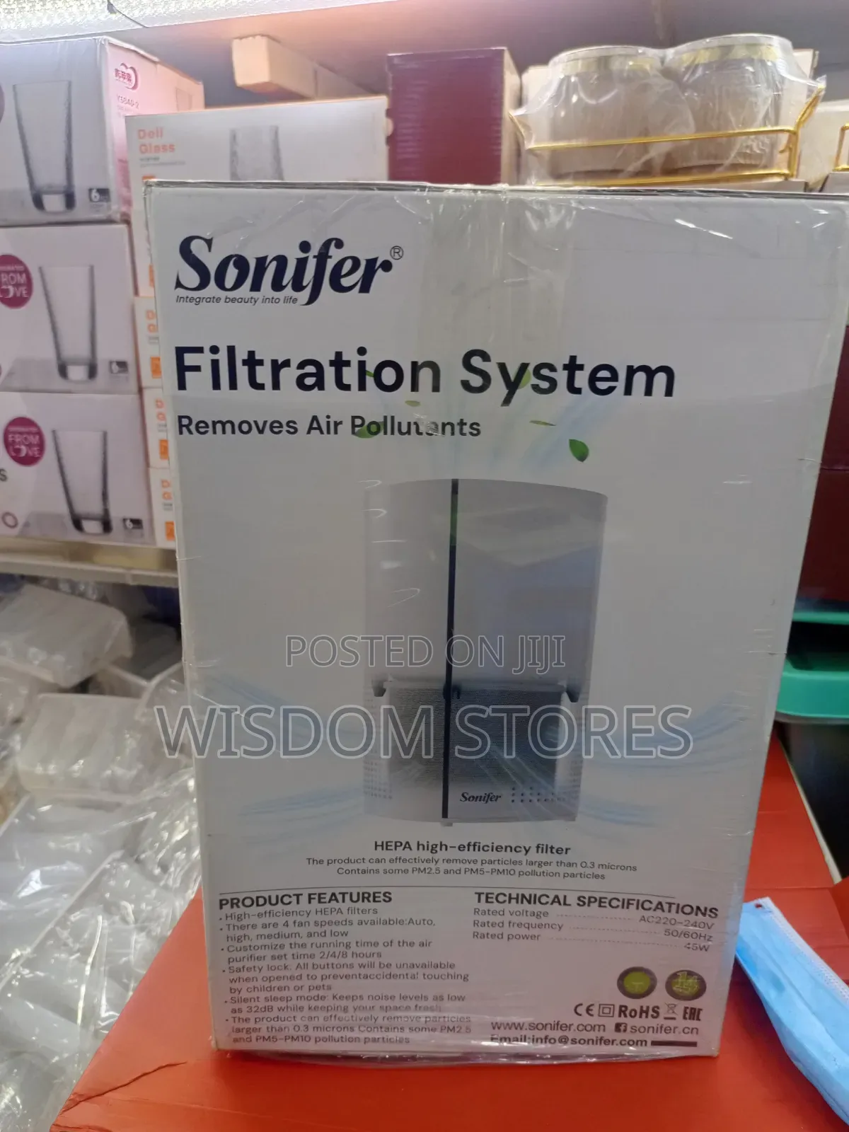Sonifer SF-6544 Air Purifier Box.