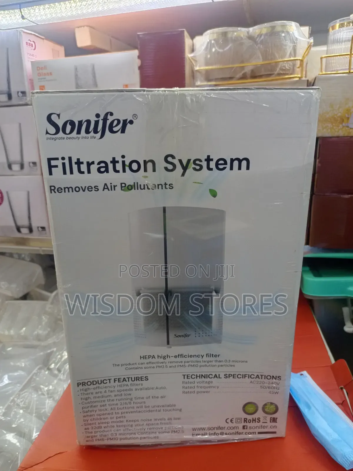 Sonifer SF-6544 Air Purifier Box.