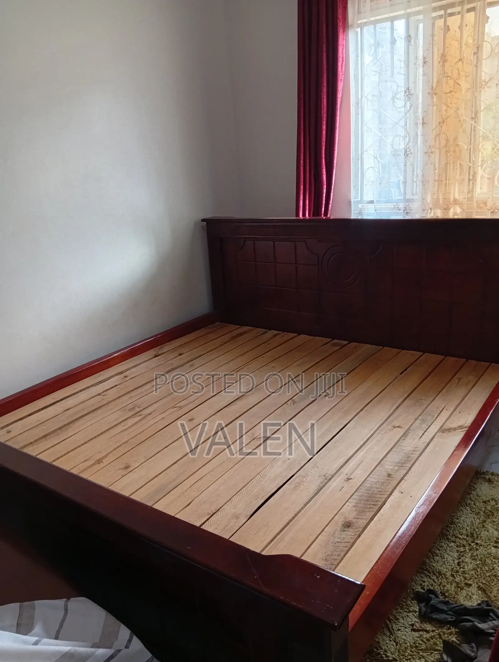 Hard Wood Platform 6 by 6 Bed