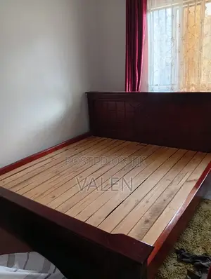 Hard Wood Platform 6 by 6 Bed