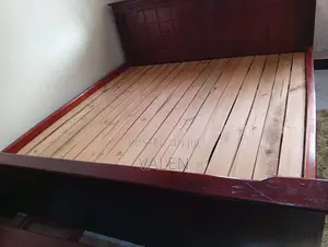 Hard Wood Platform 6 by 6 Bed