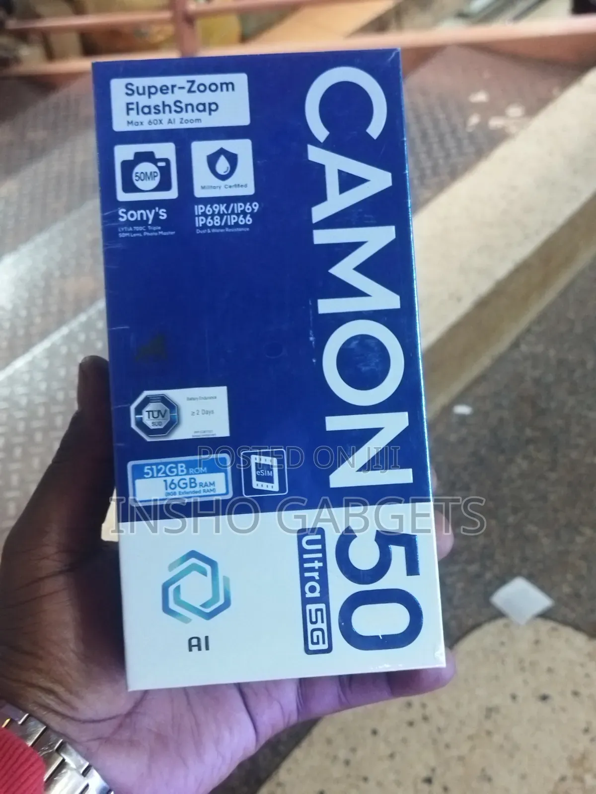 New Tecno Camon 50 Ultra 256 GB Silver