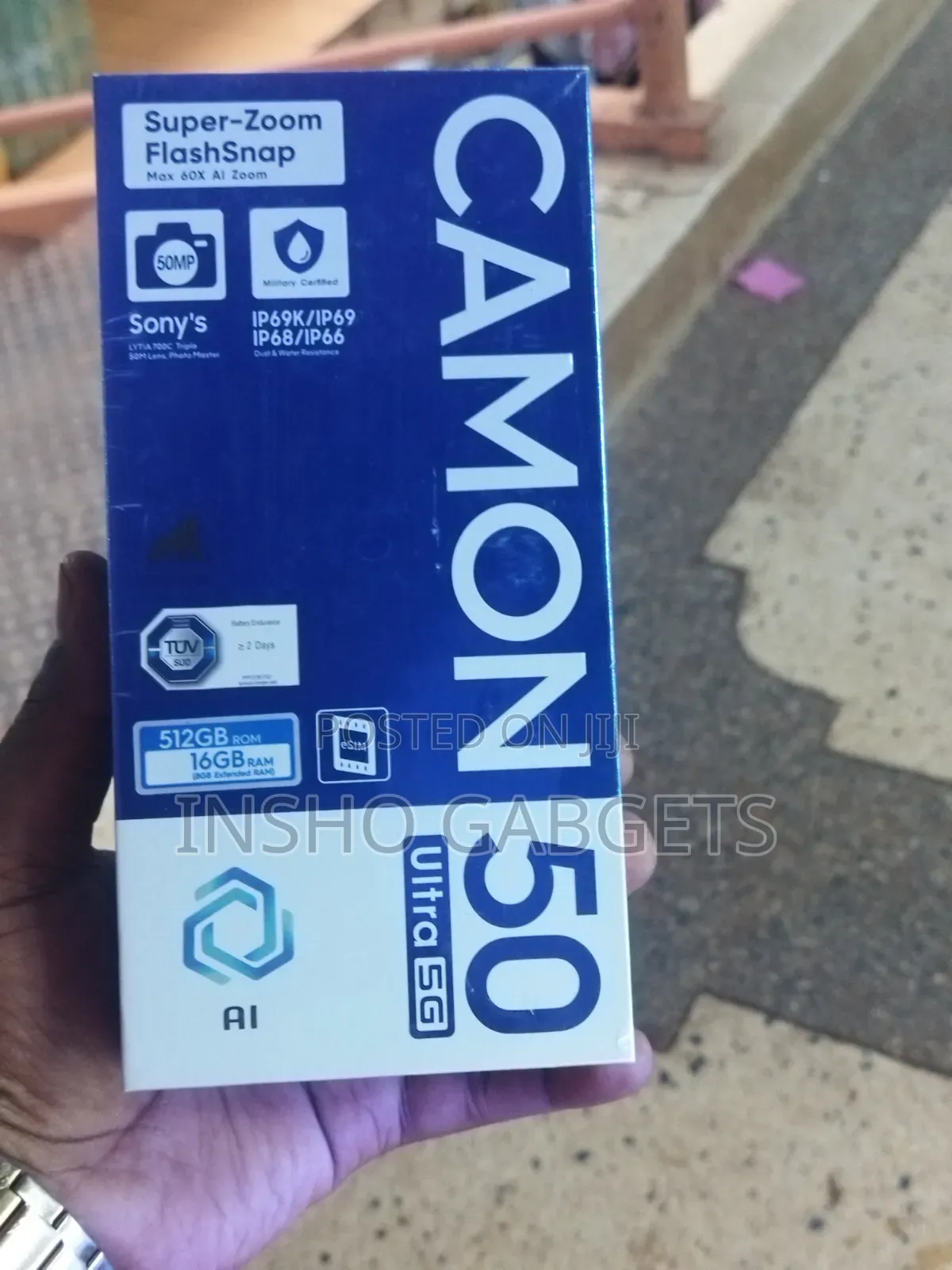 New Tecno Camon 50 Ultra 256 GB Silver