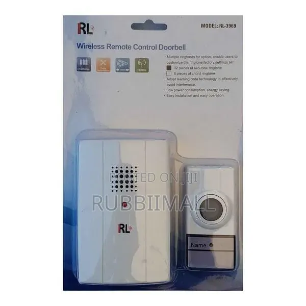 RL-3969 Wireless Remote Control Doorbell System.