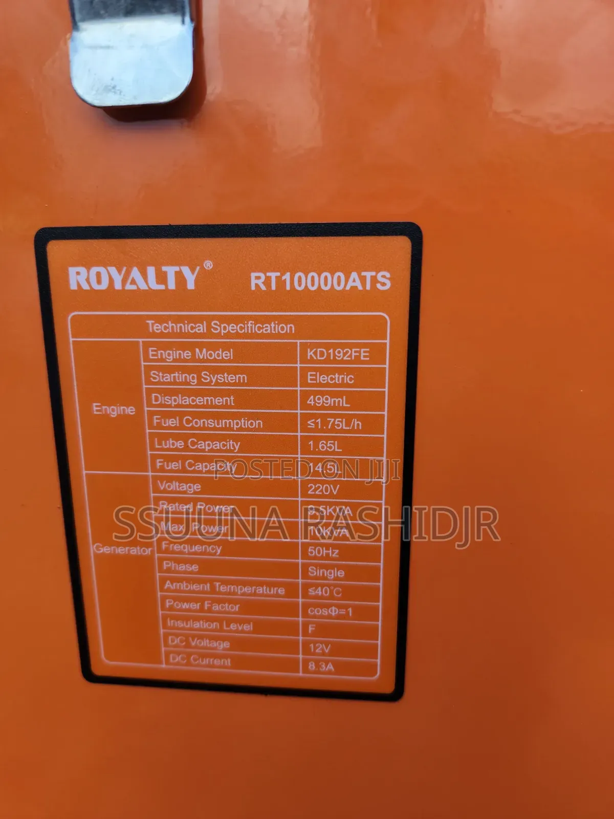 Royality Diesel Generator 10kva
