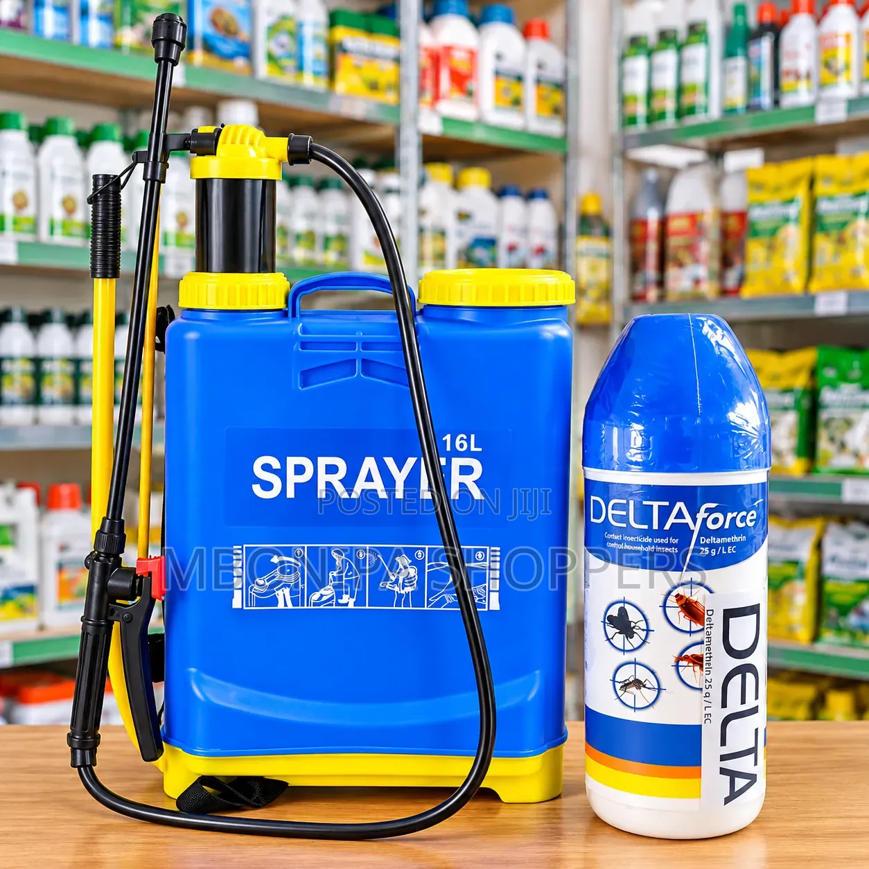 DELTAforce Insecticide + 16L Backpack Sprayer Bedbugs,Cockroaches Etc