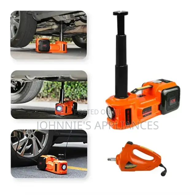12V Electric Impact Wrench and Tire Inflator Kit With Pressure Gauge