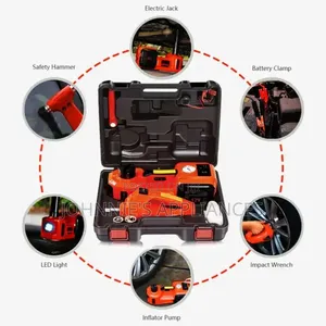 12V Electric Impact Wrench and Tire Inflator Kit With Pressure Gauge