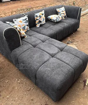 Bubble L Shaped Sofa Readily Available in Gray