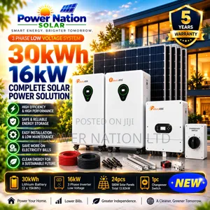 30kwh Massive Clean Energy 3phase Hybrid Lithium Solar System Full Kit