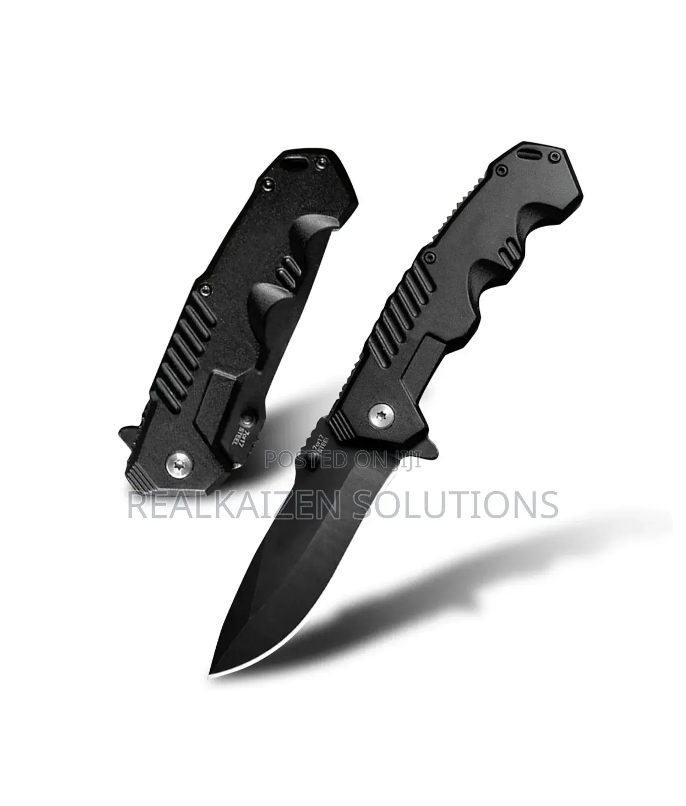 Folding Pocket Camp Knife With Flipper Open| Liner Lock| Belt Clip