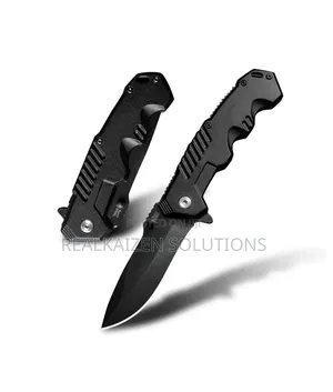 Folding Pocket Camp Knife With Flipper Open| Liner Lock| Belt Clip