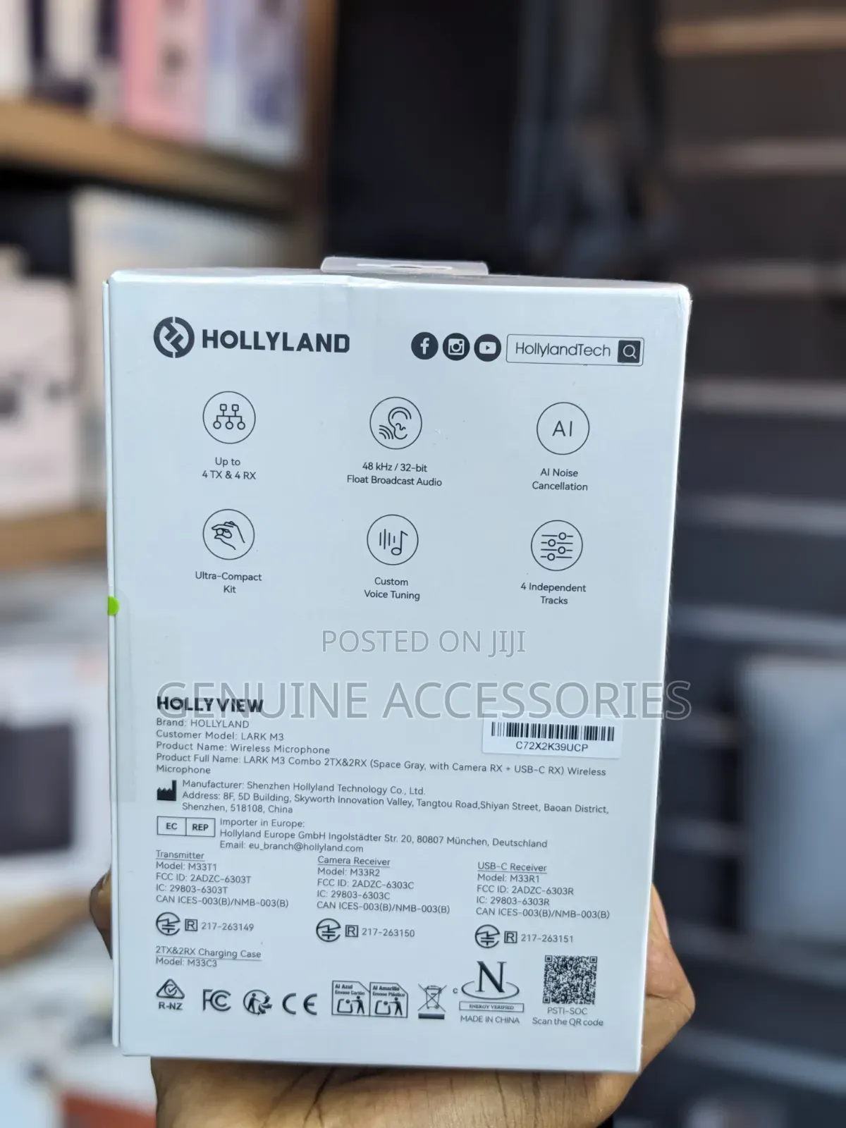 Hollyland Lark M3 Combo 2TX& 1 RX Wireless Microphone System