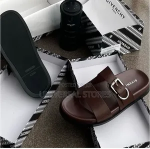 Givenchy Double-Belt Buckle Slide Sandals