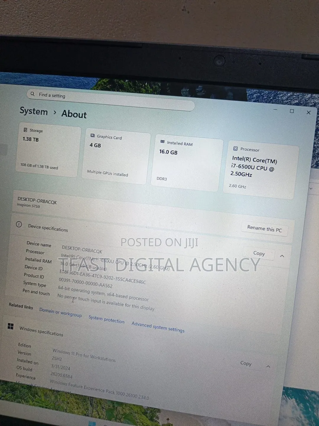 Laptop HP 15S 8GB AMD Ryzen 5 SSD 128GB