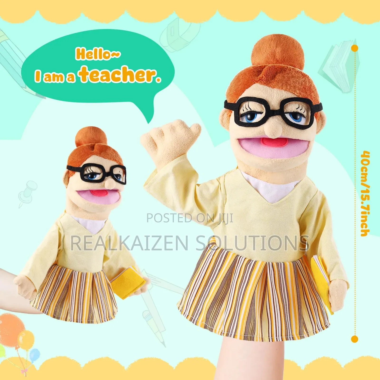 Stuffed Hand Puppets| Soft Realistic & Fun Characters 4 Creative Play