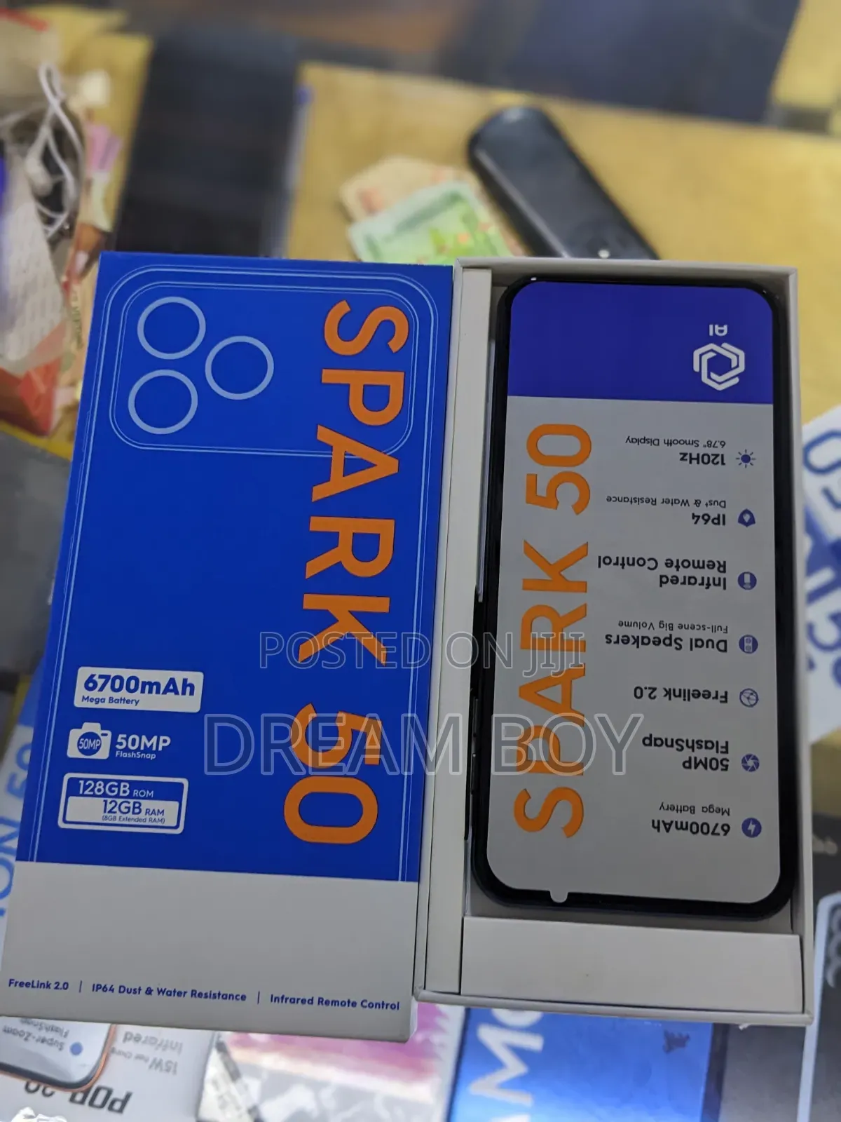 New Tecno Spark 50 128 GB Black
