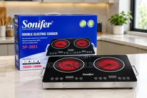 Sonifer SF-3051 Electric Cooker - 3600W Infrared Ceramic Double Burner