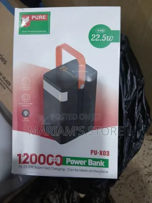Portable Power Bank in 120,000mAh Capacity, 22.5W PD