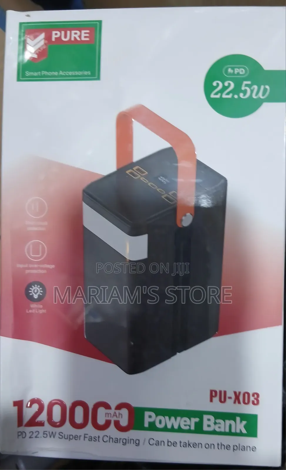 Portable Power Bank in 120,000mAh Capacity, 22.5W PD