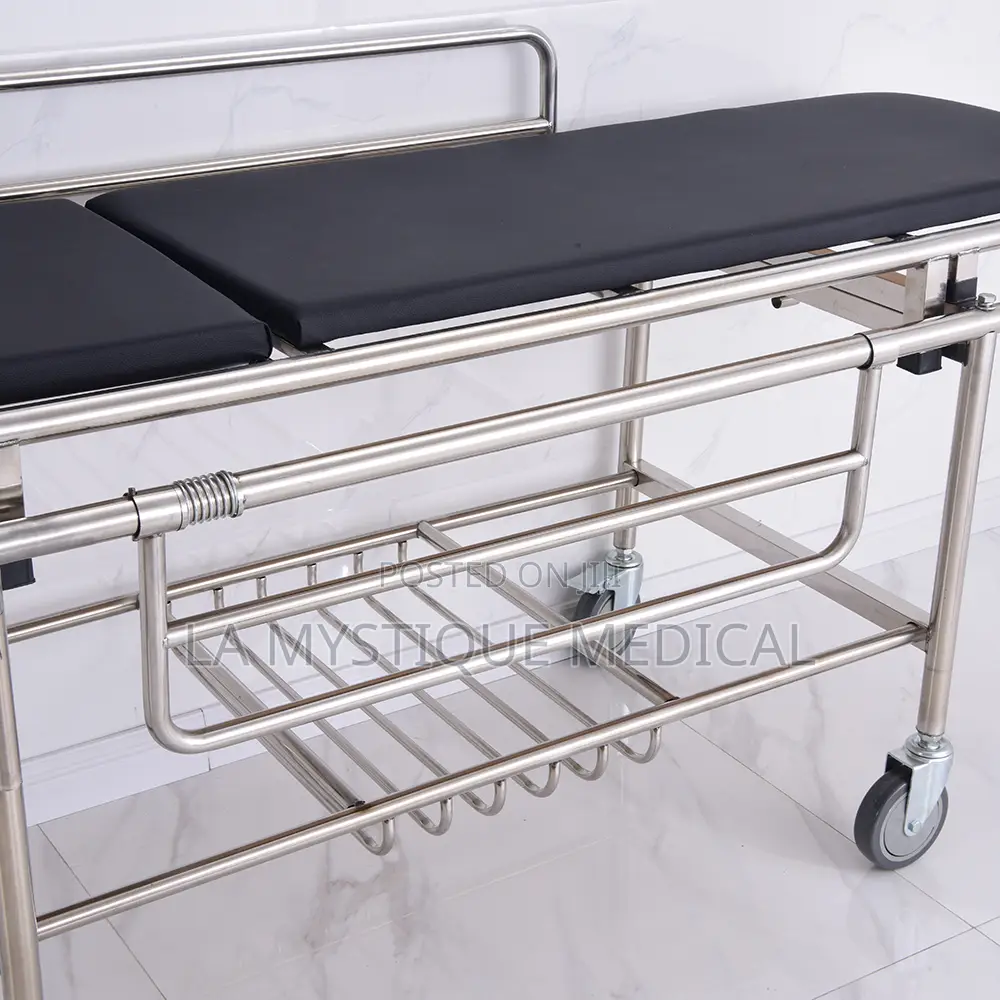 Emergency Stainless Steel Patient Transfer Trolley