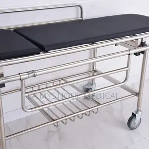Emergency Stainless Steel Patient Transfer Trolley